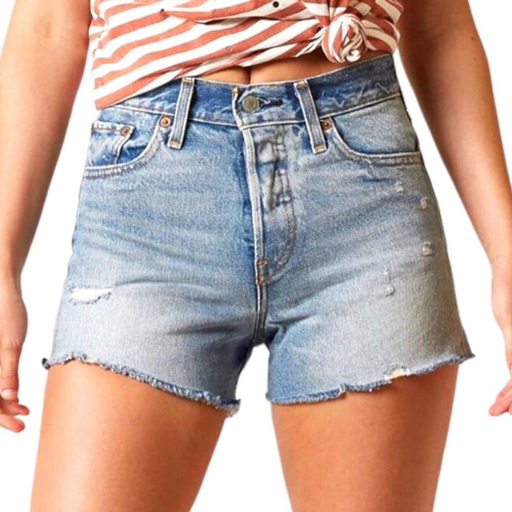 Levi's Light Blue Jean Shorts for Women